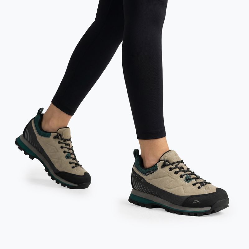 Buty trekkingowe damskie KADVA NEVRA WP niskie skórzane beżowy 3