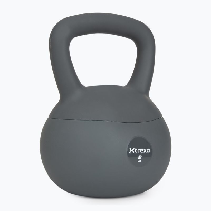 Kettlebell miękki XTREXO 8 kg szary