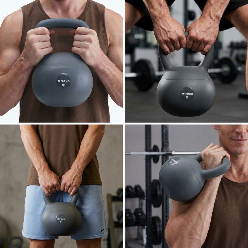 Kettlebell SOFT XTREXO 12 kg szary 6