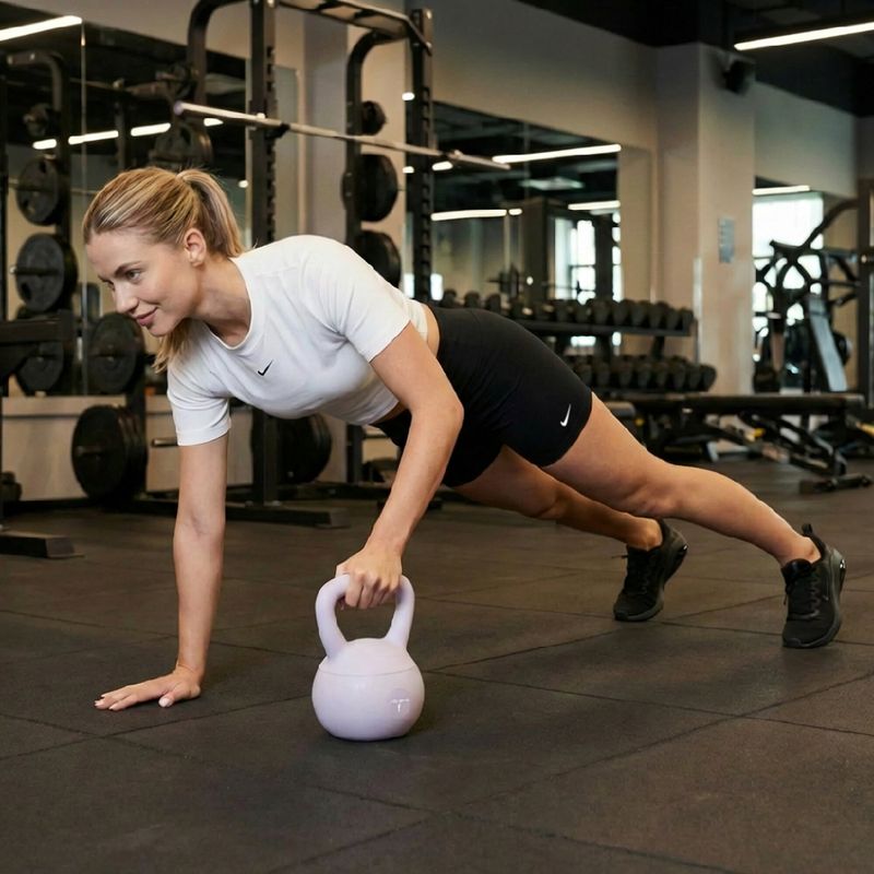 Kettlebell SOFT XTREXO 4 kg fioletowy 3