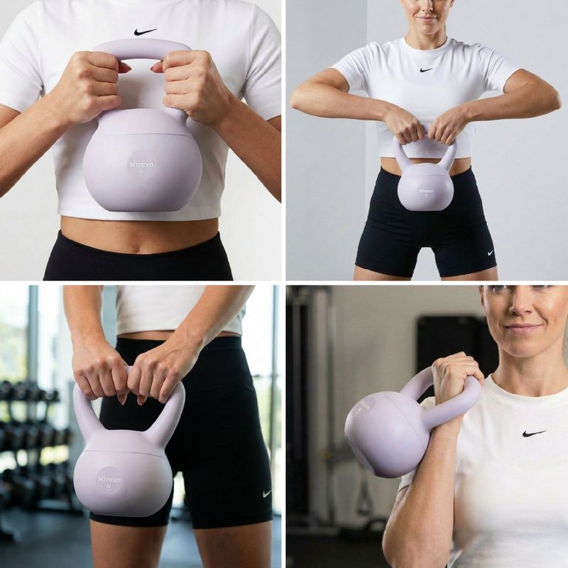 Kettlebell SOFT XTREXO 4 kg fioletowy 6