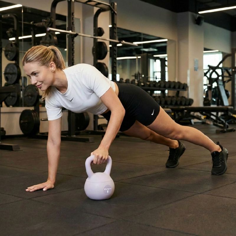 Kettlebell SOFT XTREXO 8 kg fioletowy 3