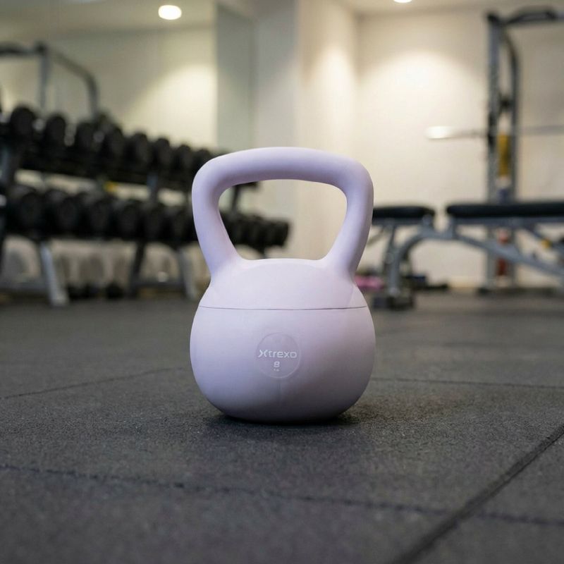 Kettlebell SOFT XTREXO 8 kg fioletowy 5