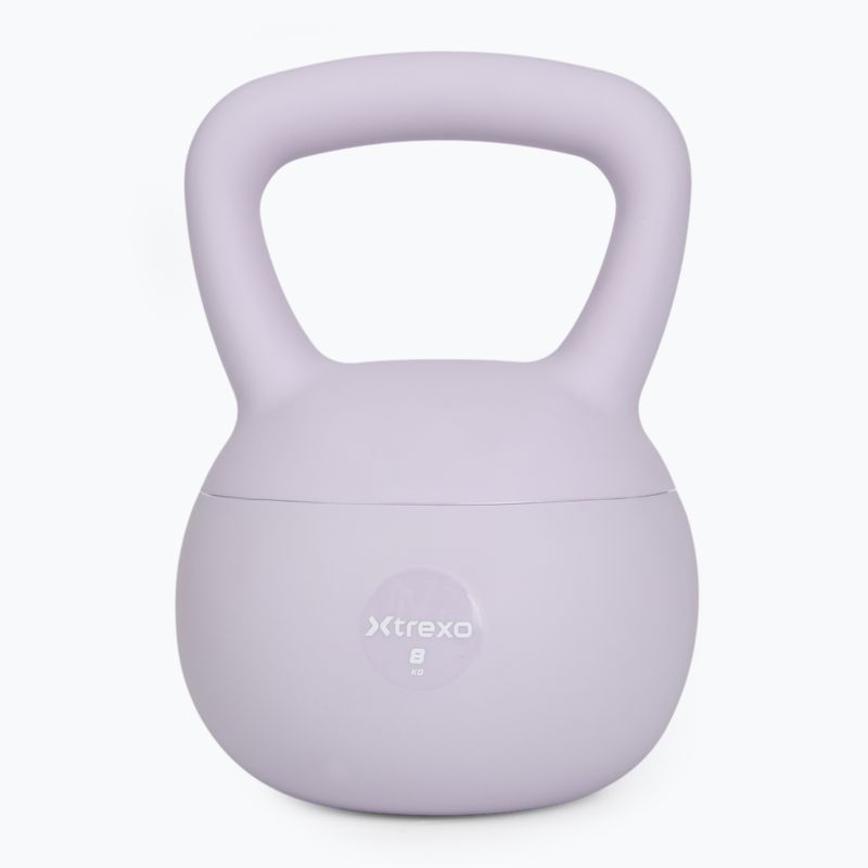 Kettlebell miękki XTREXO 8 kg fioletowy 7
