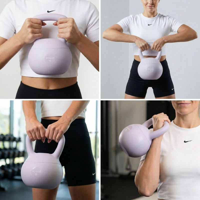 Kettlebell SOFT XTREXO 10 kg fioletowy 6