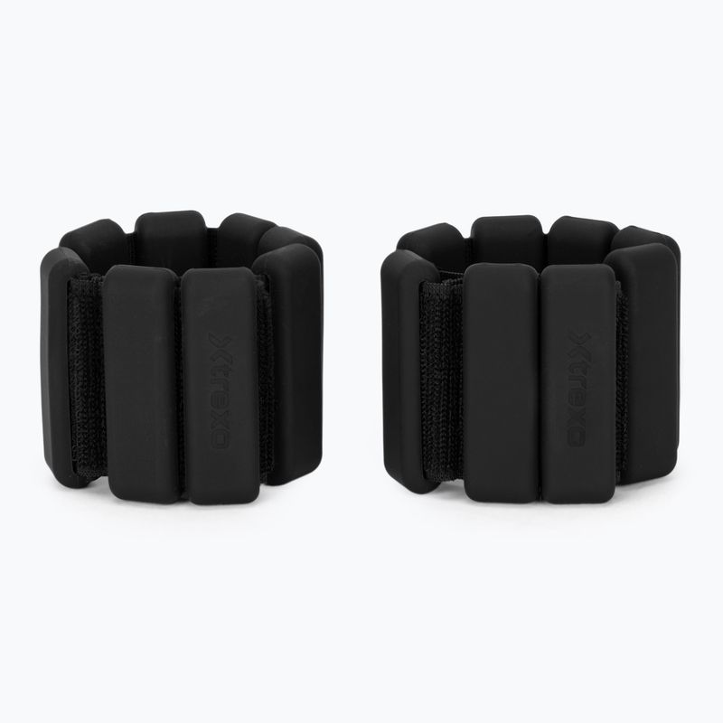 Obciążniki na kostki i nadgarstki XTREXO SCULPT 2 x 0,5 kg czarny