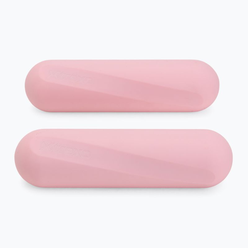 Zestaw hantli XTREXO SCULPT 2 x 1 kg różowy 4