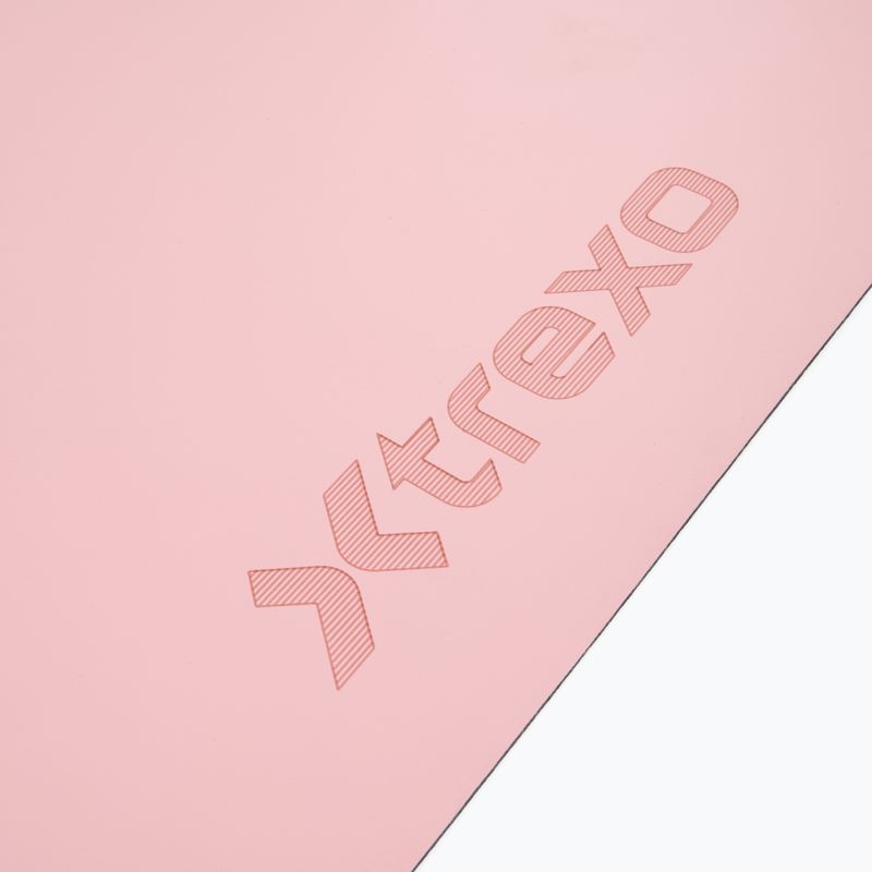Mata do ćwiczeń i jogi XTREXO SCULPT zaokrąglona  183 x 61 cm różowy 3