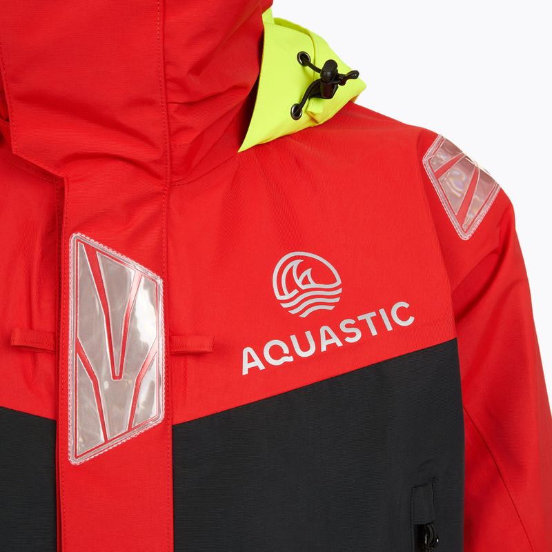 Kurtka żeglaska męska AQUASTIC Outrun 15 000/15 000 czerwony 4