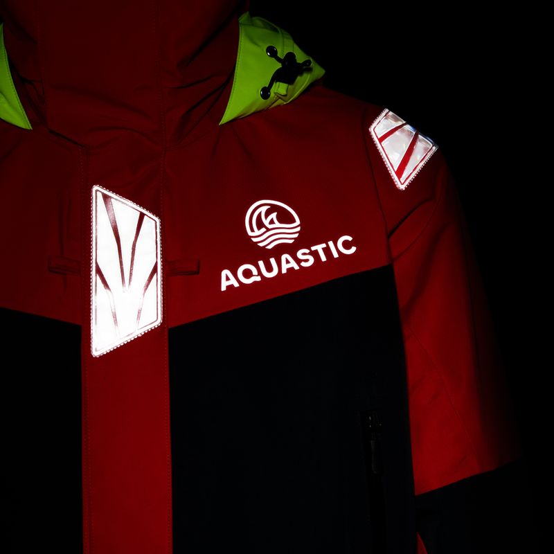 Kurtka żeglarska męska AQUASTIC Outrun 15 000/15 000 czerwony 15