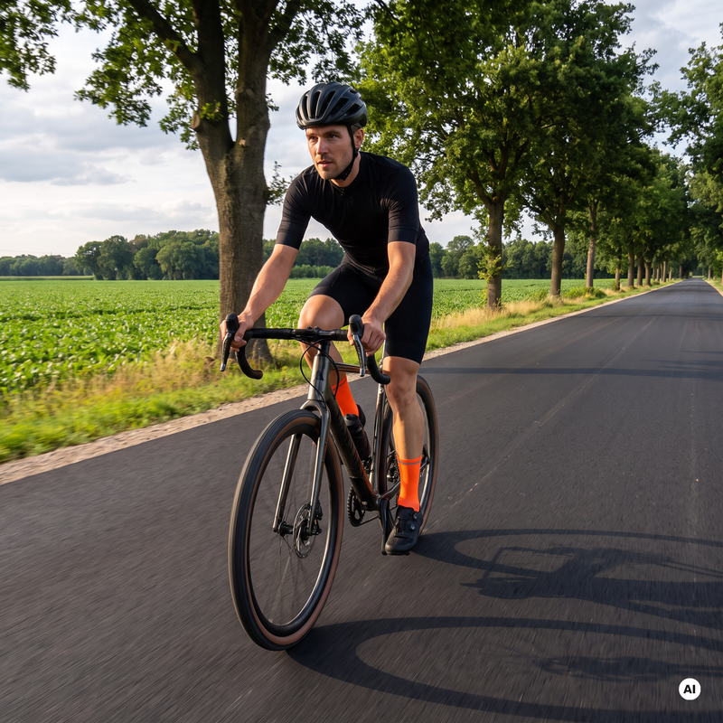 Skarpety rowerowe ATTABO Maxis Visible Pro 3 pary pomarańczowy 3