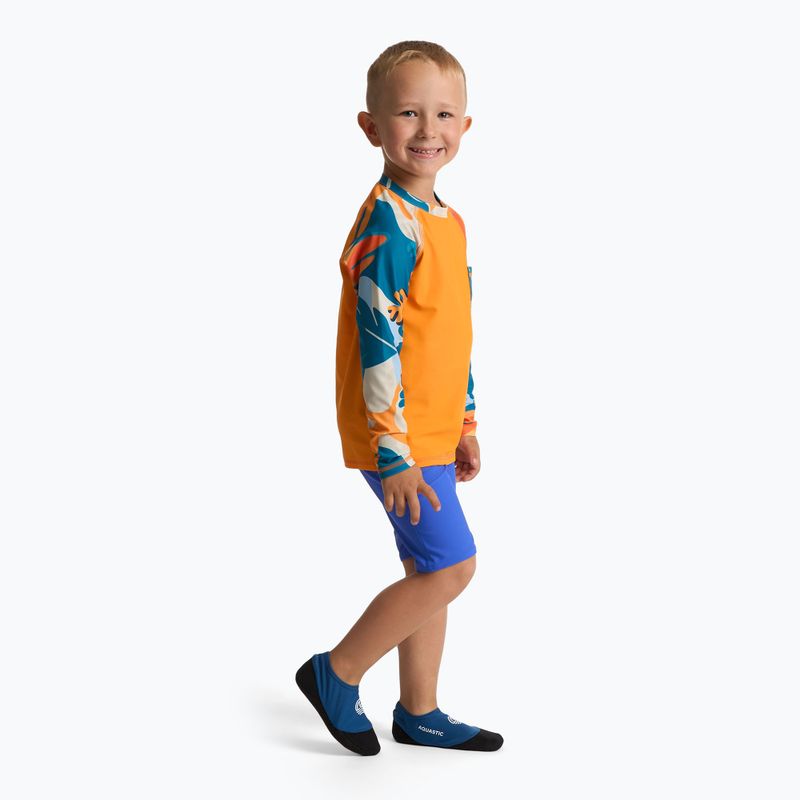 Skarpety basenowe dziecięce AQUASTIC Seavie Anti-Slip niebieski 4