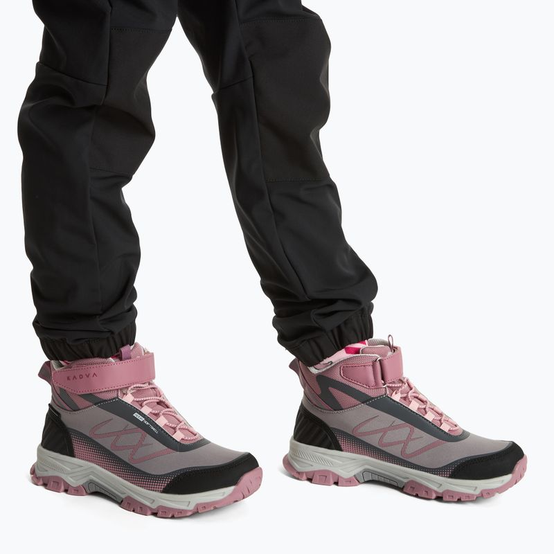 Buty trekkingowe dziecięce KADVA Rocky Trail Mid WaterProof Softshell  szary 2