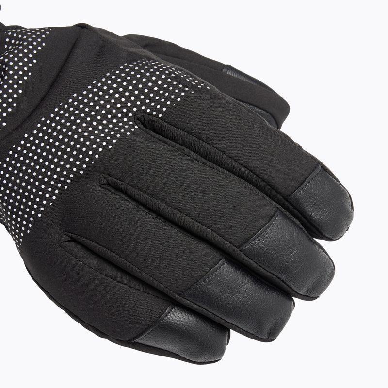 Rękawice narciarskie KADVA Mountain Flow Pro skóra 3M Thinsulate czarny 10