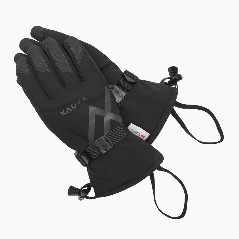 Rękawice narciarskie damskie KADVA Mountain Flow 3M Thinsulate czarny 10