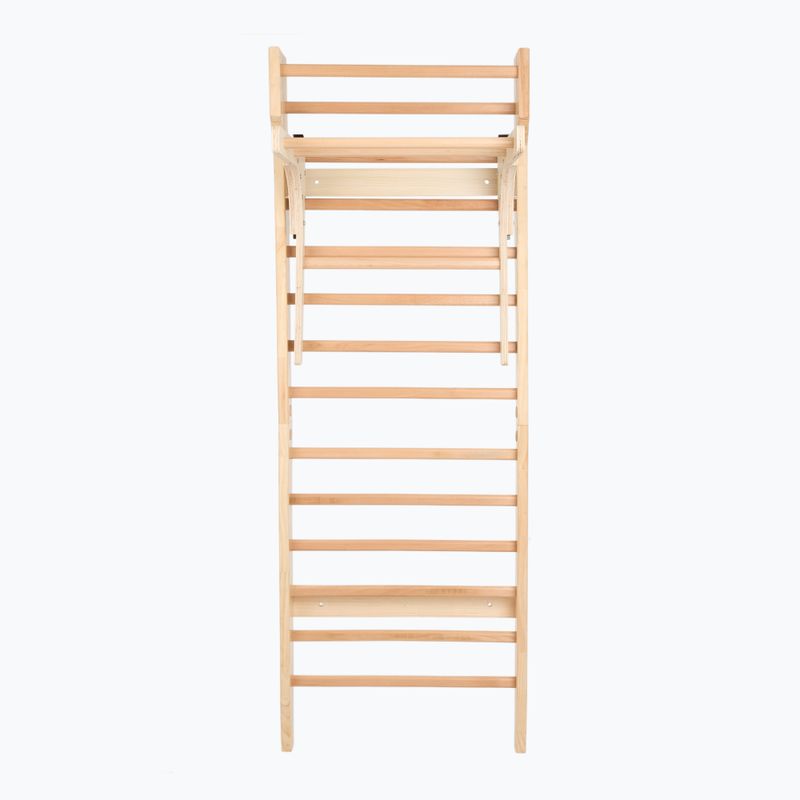 Drabinka gimnastyczna z drążkiem XTREXO LW100 drewniana 2