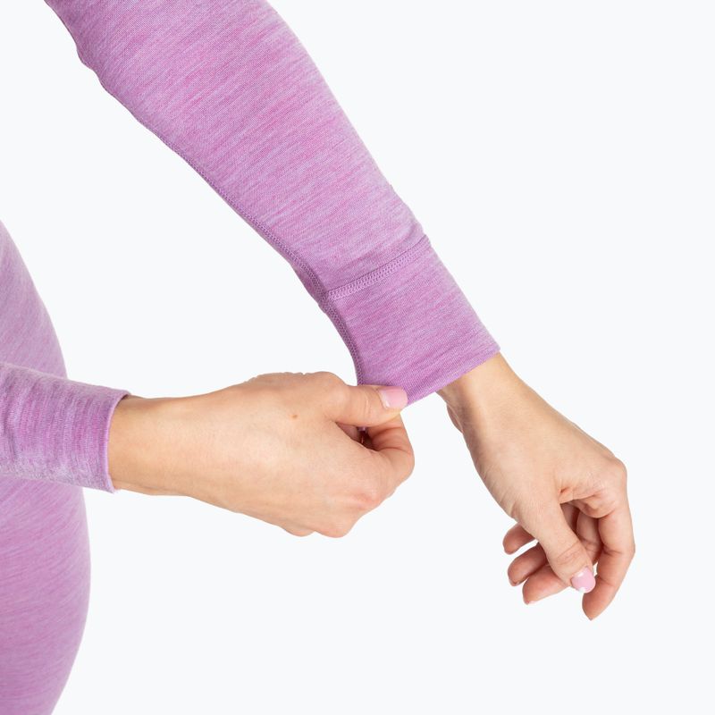 Komplet bielizny termoaktywnej damskiej WOOLCANO Merino 100% SET0543 fioletowy 4