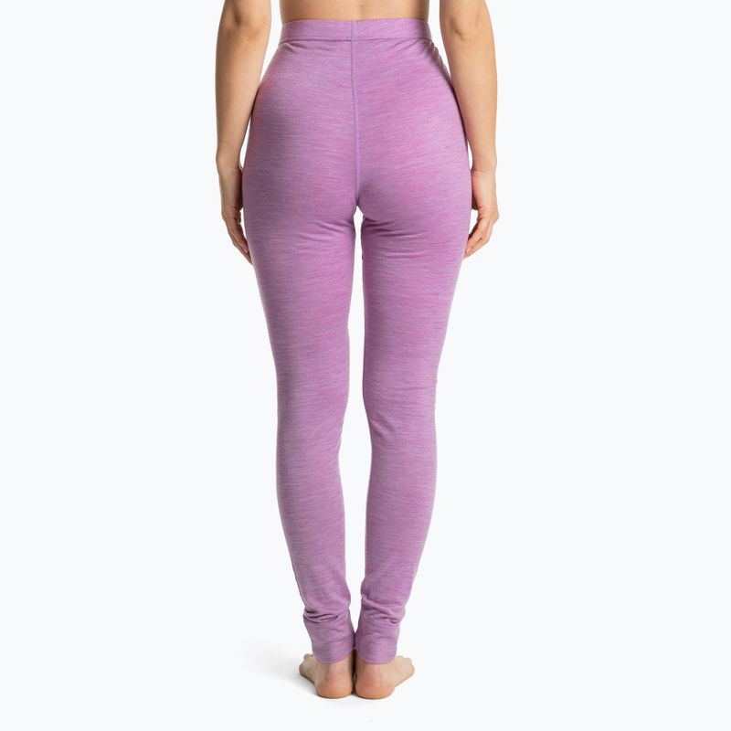 Komplet bielizny termoaktywnej damskiej WOOLCANO Merino 100% SET0543 fioletowy 8