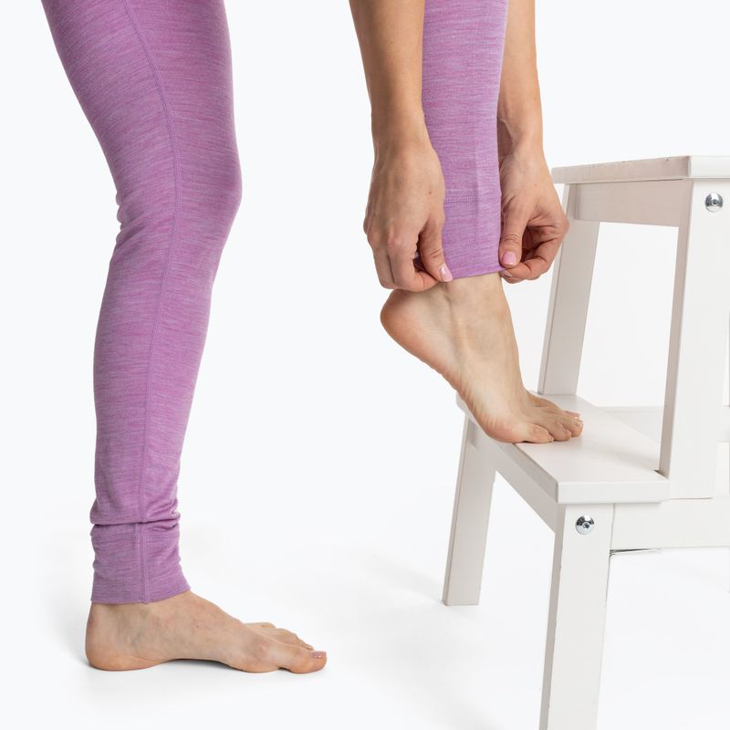 Komplet bielizny termoaktywnej damskiej WOOLCANO Merino 100% SET0543 fioletowy 10