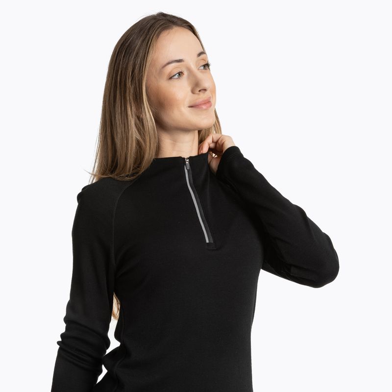 Bluza termoaktywna damska WOOLCANO Merino 100% TOP0545 czarny 5