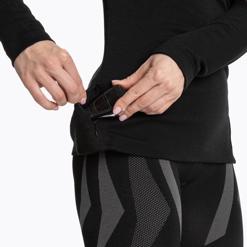 Bluza termoaktywna damska WOOLCANO Merino 100% TOP0545 czarny 7
