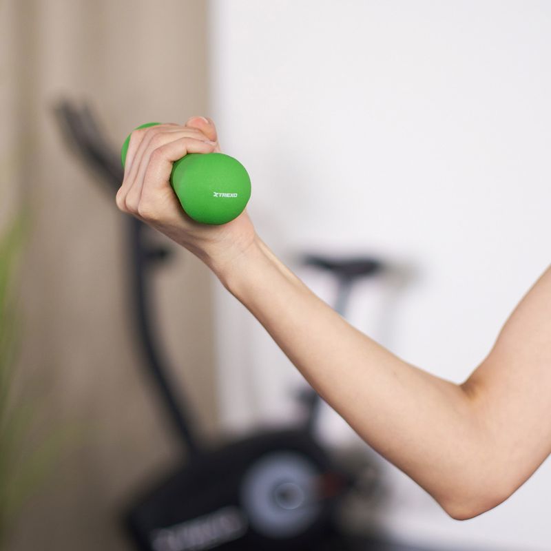 Hantel neoprenowy XTREXO TX0-B4M008 1 kg zielony 5