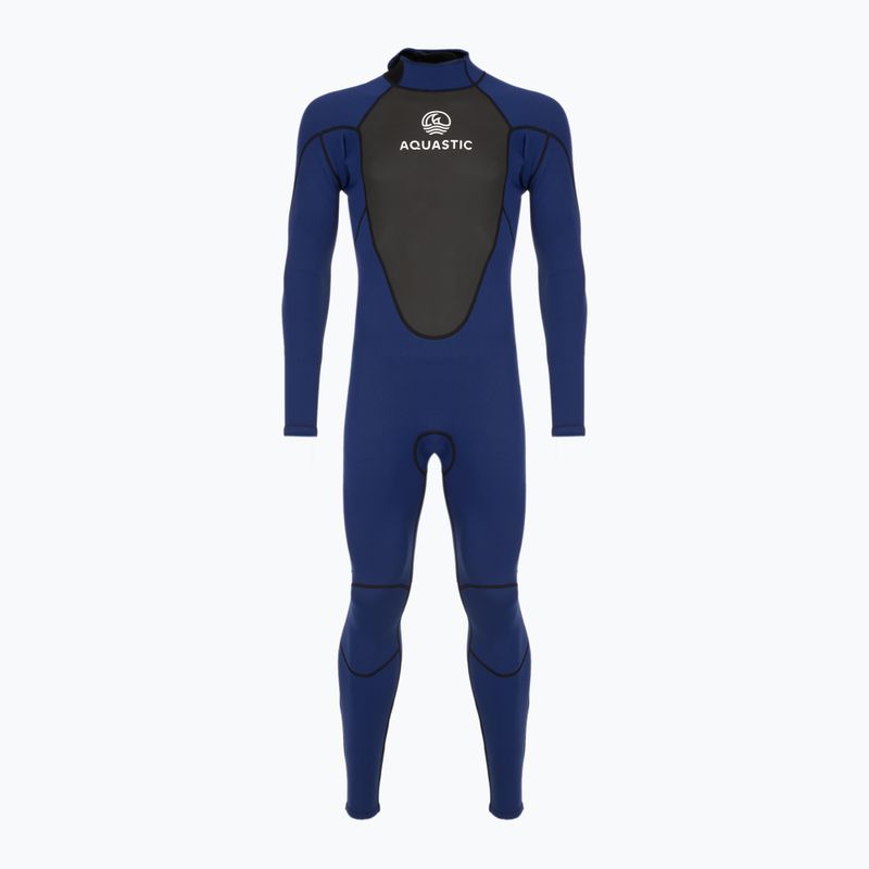 Pianka surfingowa męska AQUASTIC z neoprenu 3/2 mm WAVEY 3/2 granatowy 11