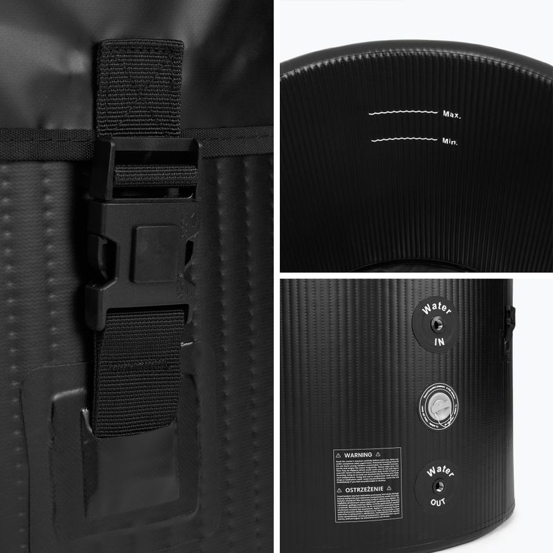 Basen AQUASTIC do morsowania BrrFree 382 l dropstitch czarny 8