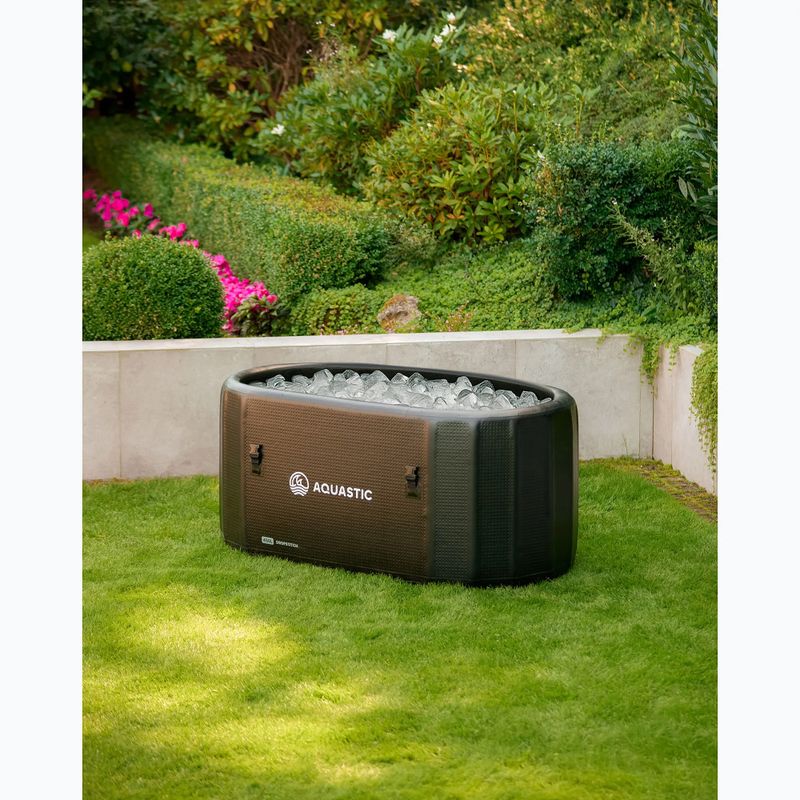 Basen AQUASTIC do morsowania BrrFree 456 l dropstitch czarny 3