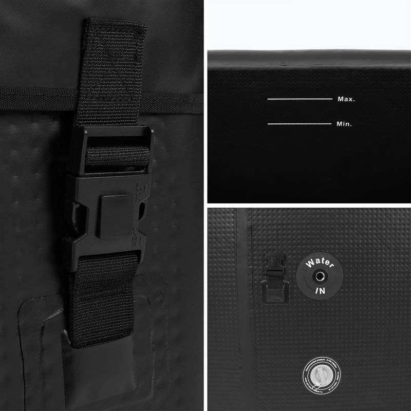 Basen AQUASTIC do morsowania BrrFree 456 l dropstitch czarny 8