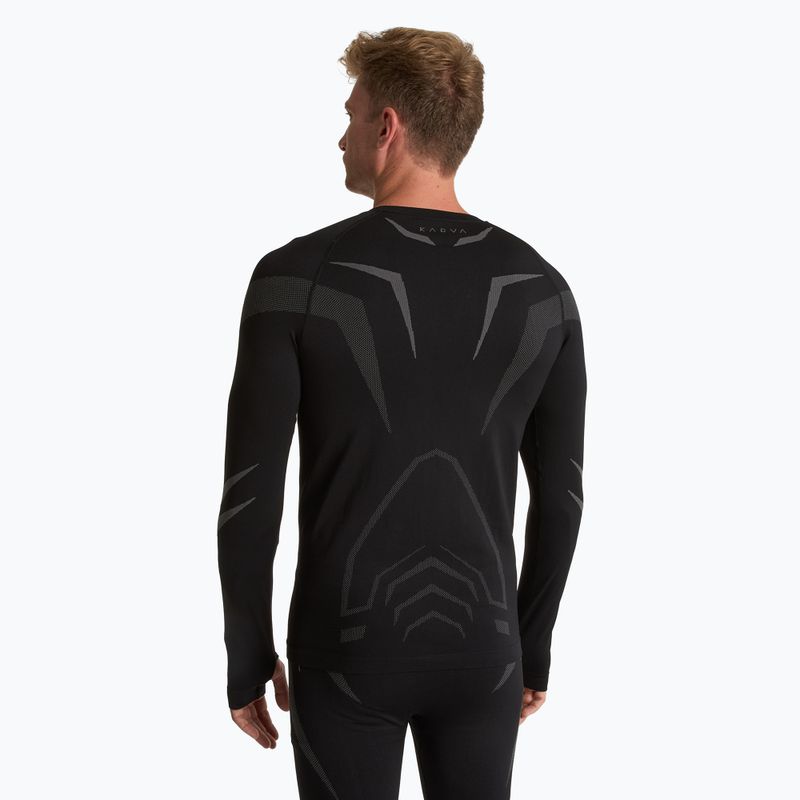 Komplet bielizny termoaktywnej męskiej KADVA ALPINESTEP COOLMAX THERMAL PRO DRY bezszwowy czarna 4