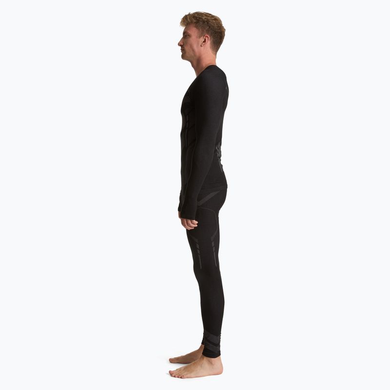Bluza termoaktywna męska OneTeam ACHILL BAMBOO THERMO LIGHT PLUS bezszwowa czarny 4