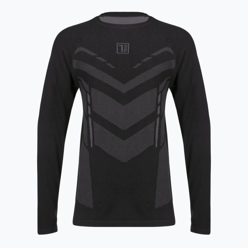 Bluza termoaktywna męska OneTeam ACHILL BAMBOO THERMO LIGHT PLUS bezszwowa czarny 7