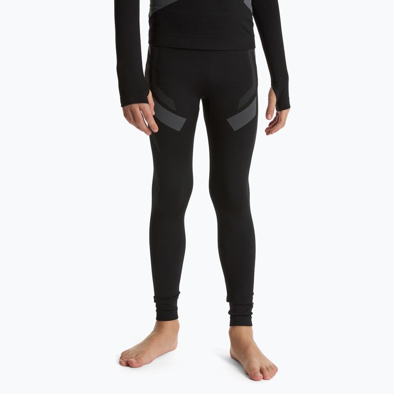 Komplet bielizny termoaktywnej dziecięcej OneTeam ACHILL II THERMO LIGHT PLUS bezszwowy czarny 6