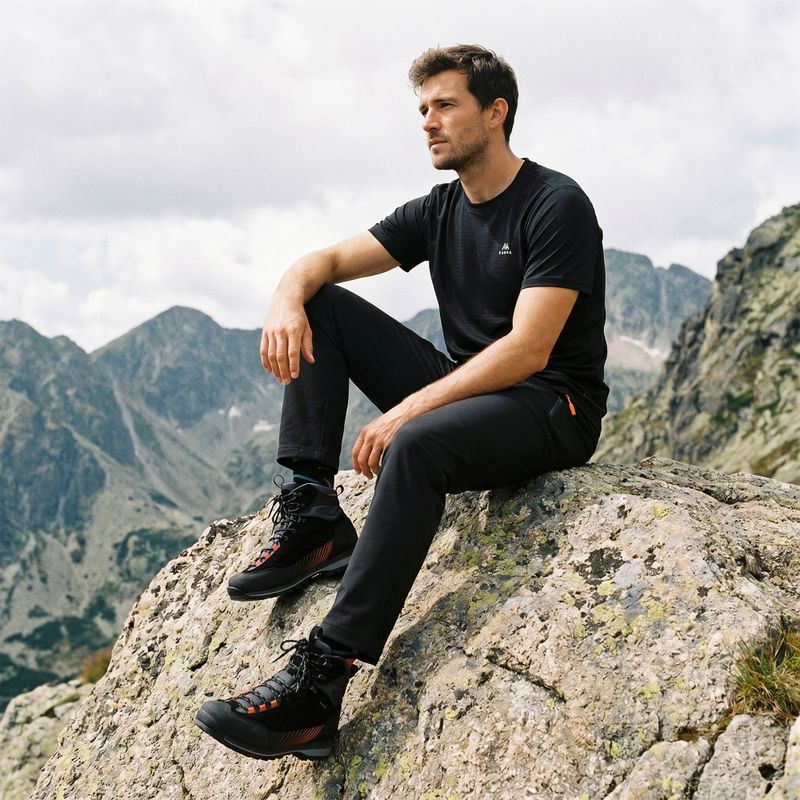 Buty trekkingowe męskie KADVA Nevra Mid WP czarny 6
