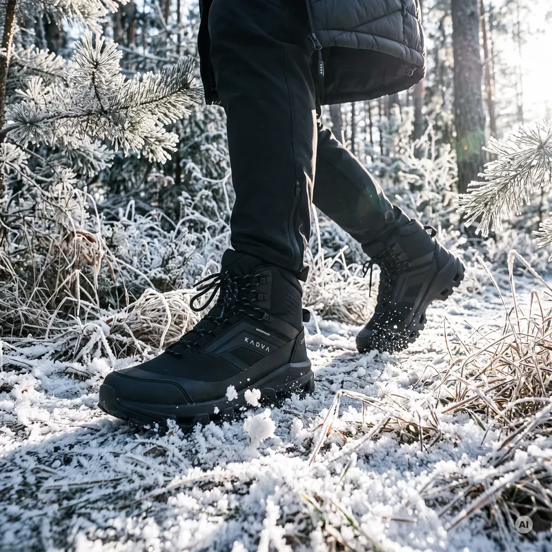 Buty trekkingowe męskie KADVA Obsidian Mid WP czarny 8