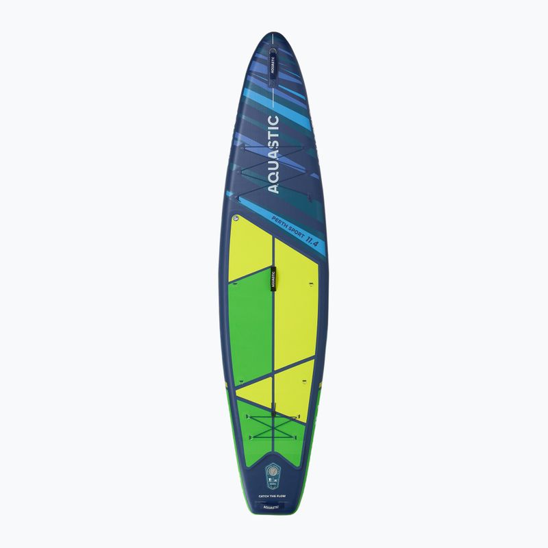 Zestaw deska SUP pompowana AQUASTIC Perth Sport 11'4" MSL allround zielony 3