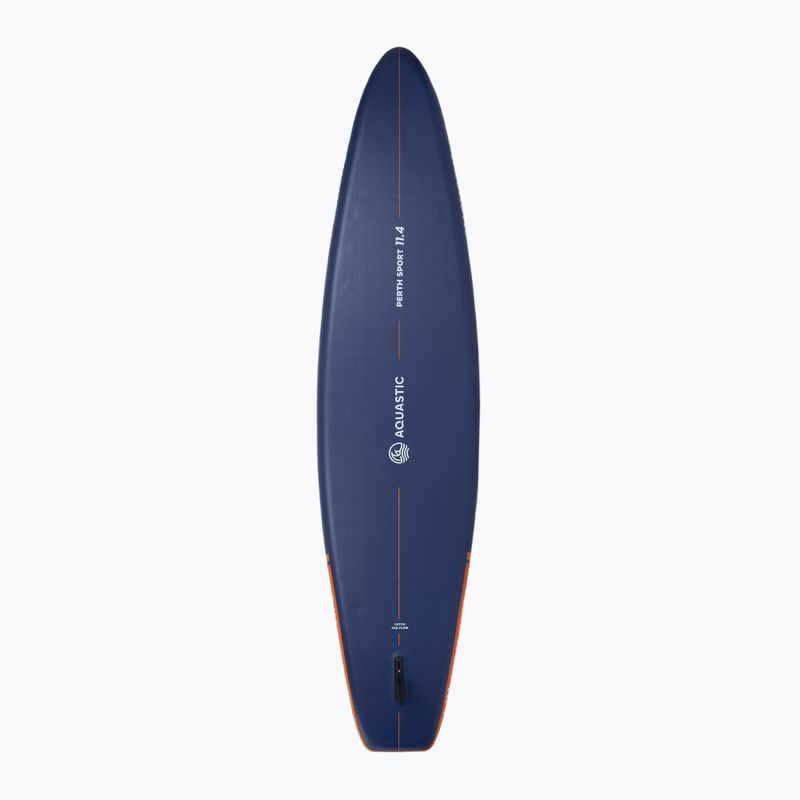 Zestaw deska SUP pompowana AQUASTIC Perth Sport 11'4" MSL allround pomarańczowy 4