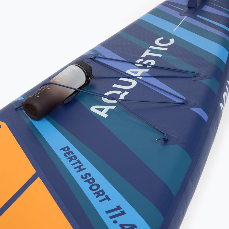 Zestaw deska SUP pompowana AQUASTIC Perth Sport 11'4" MSL allround pomarańczowy 11