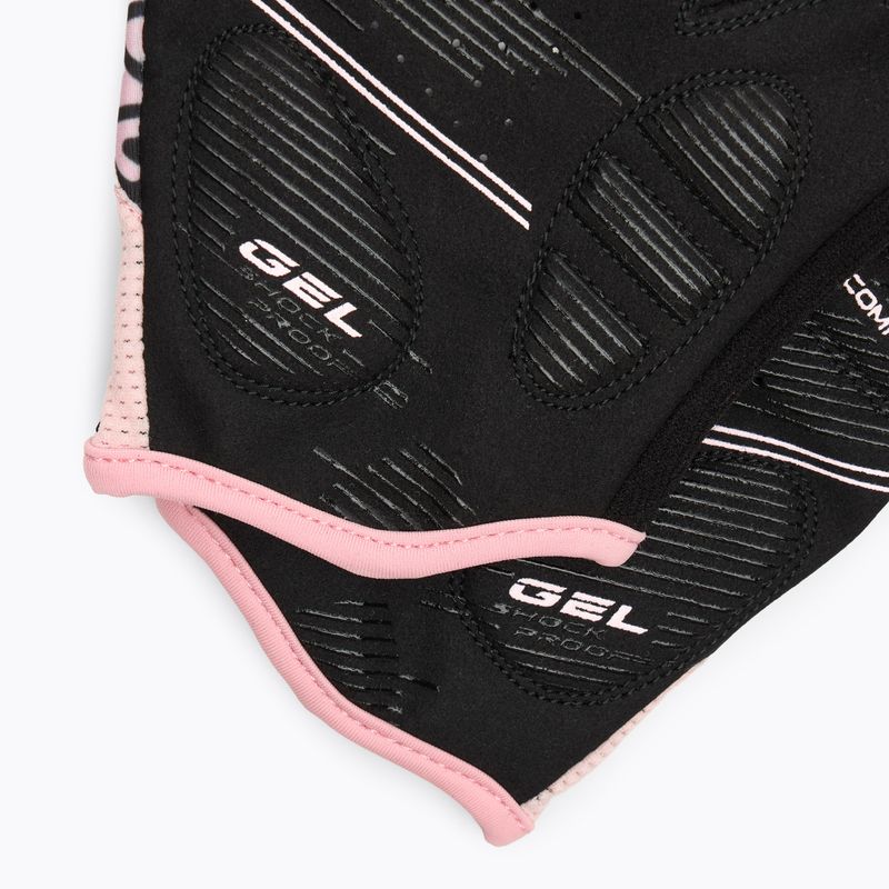 Rękawiczki rowerowe damskie ATTABO Vito WMNS gel shock proof różowy/czarny 5