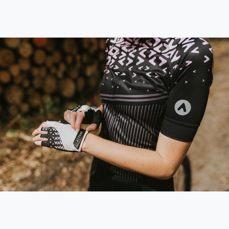 Rękawiczki rowerowe damskie ATTABO Vito WMNS gel shock proof różowy/czarny 9
