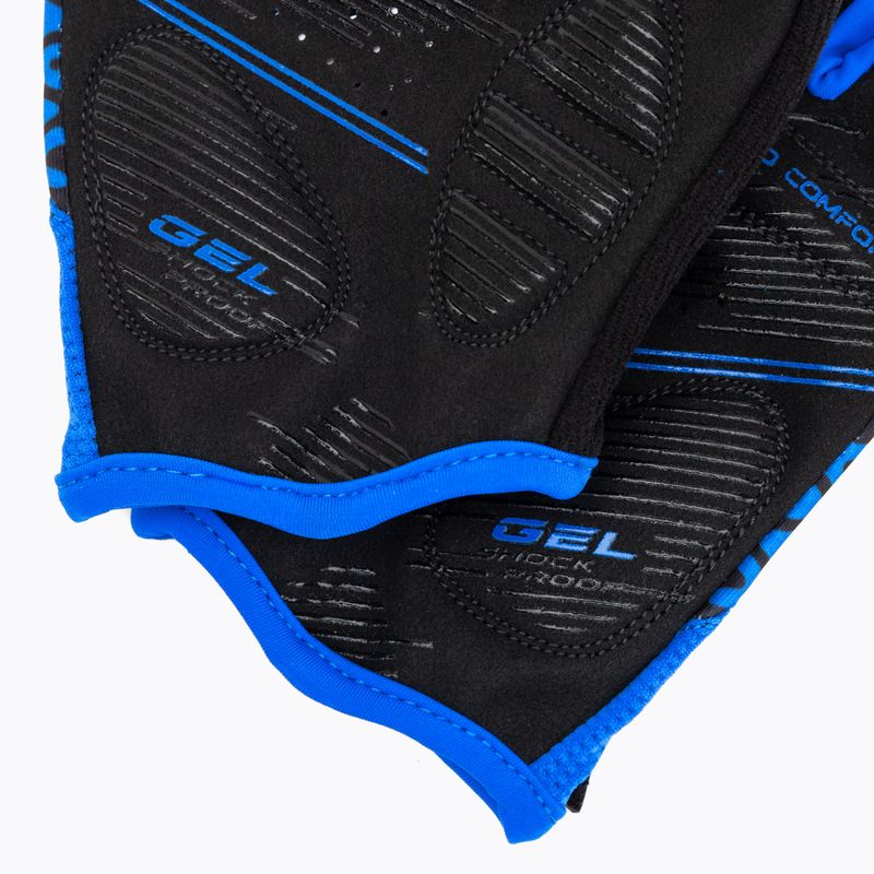 Rękawiczki rowerowe ATTABO Vito gel shock proof niebieski/czarny 5