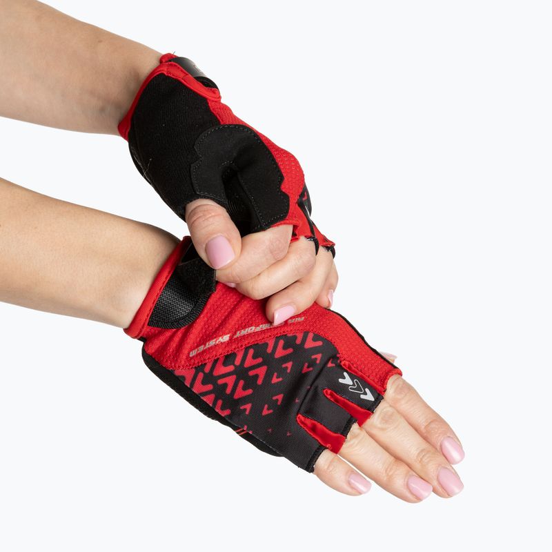 Rękawiczki rowerowe ATTABO Vito gel shock proof czerwony/czarny 3