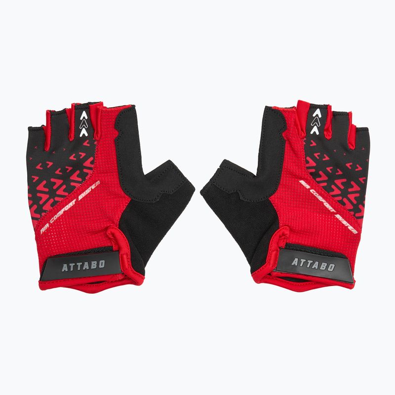 Rękawiczki rowerowe ATTABO Vito gel shock proof czerwony/czarny 3