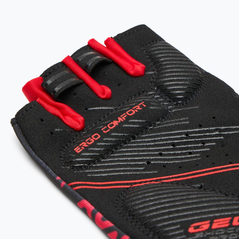 Rękawiczki rowerowe ATTABO Vito gel shock proof czerwony/czarny 4