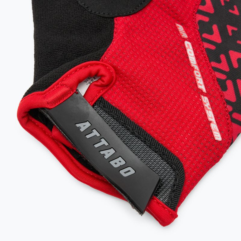 Rękawiczki rowerowe ATTABO Vito gel shock proof czerwony/czarny 6