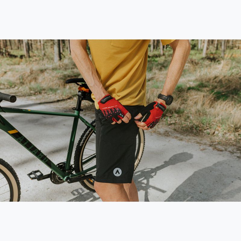 Rękawiczki rowerowe ATTABO Vito gel shock proof czerwony/czarny 11