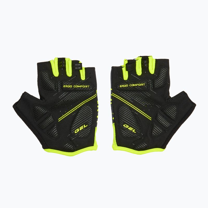 Rękawiczki rowerowe ATTABO Vito gel shock proof limonka/czarny 3