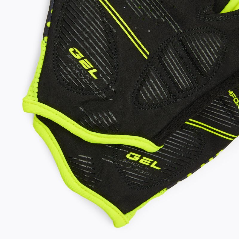 Rękawiczki rowerowe ATTABO Vito gel shock proof limonka/czarny 5