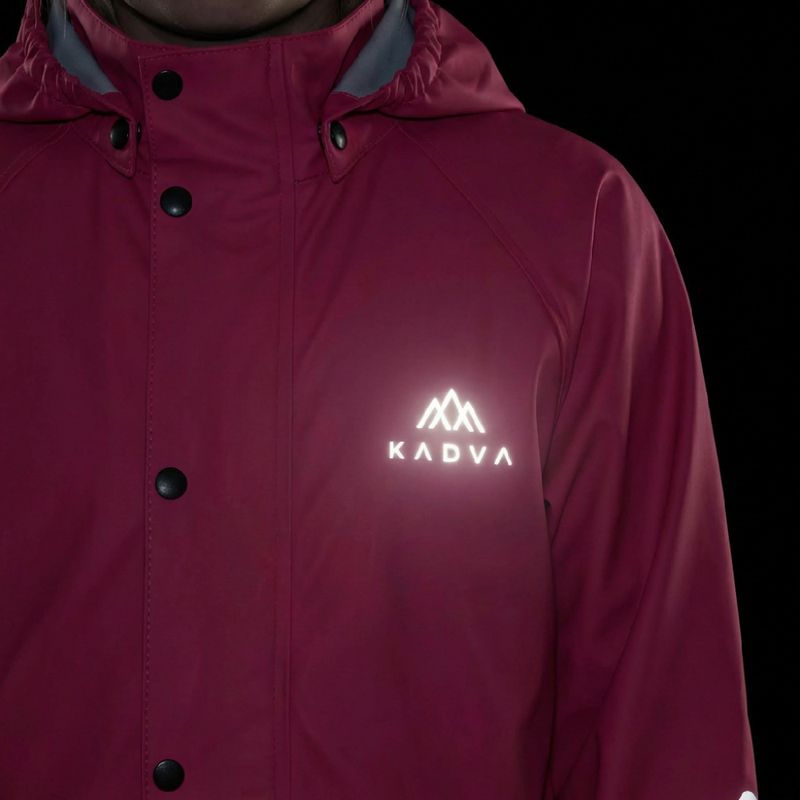 Kurtka przeciwdeszczowa dziecięca KADVA AquaLock JR membrana 5000 różowy 7